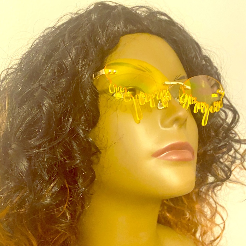 Yellow “Drip Drip” Sunglasses